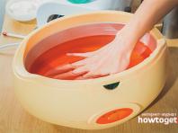 Como fazer banhos de parafina para as mãos