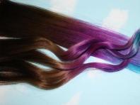 Kaip ir kokia spalva dažyti plaukų galiukus namuose