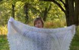 Пухен шал, модел на плетене Видове пухени шалове: Оренбургска нежност