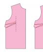 Modeliranje strelice na prsima i stražnjoj strelici za ramena: modeliranje osnovnog uzorka haljine Prenošenje strelice na ramenu