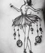 Što znači tetovaža balerina - tajne odabira skice balerina tetovaža za žene i muškarce